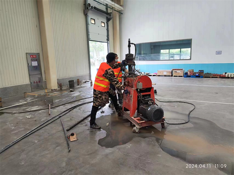 长汀厂房地面下沉塌陷注浆加固施工